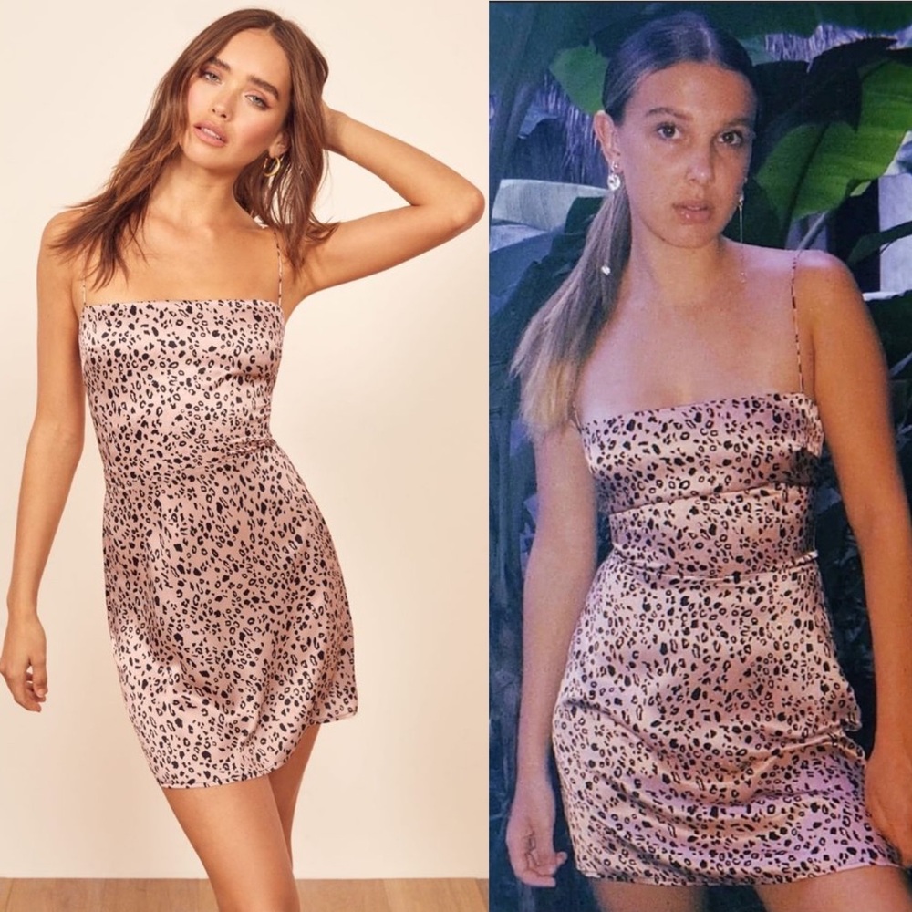 *Rare Reformation Kosta Silk Dress in Pink Panther